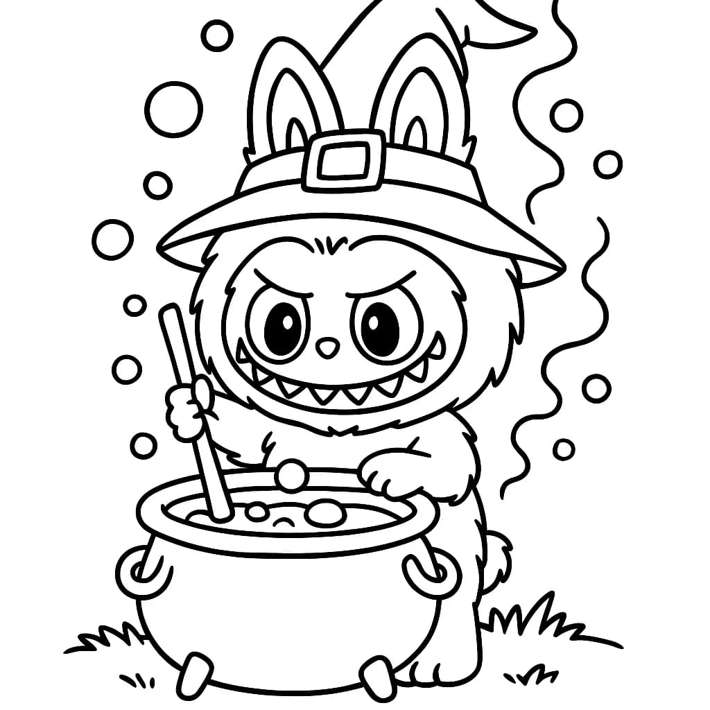 Desenhos de Labubu para Imprimir e Colorir