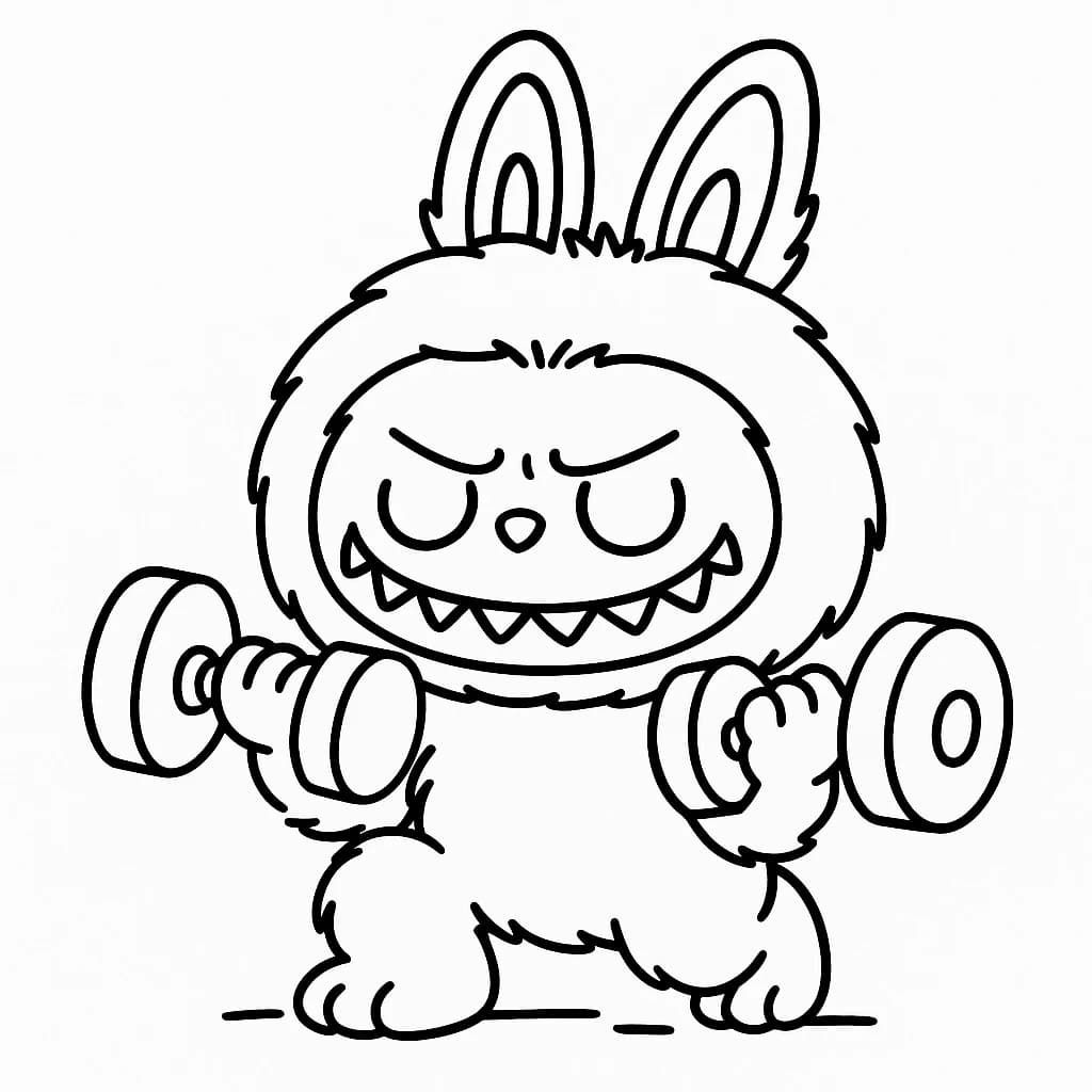 Desenhos de Labubu para Imprimir e Colorir