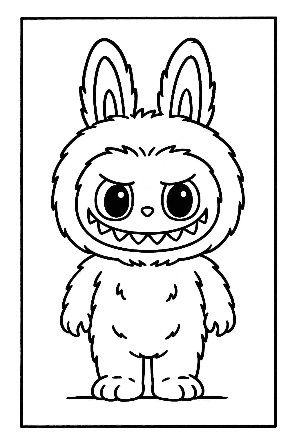 Desenhos de Labubu para Imprimir e Colorir