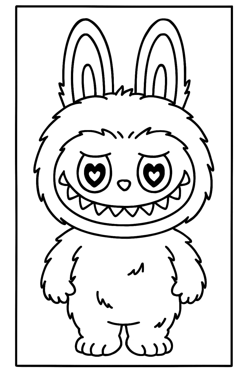 Desenhos de Labubu para Imprimir e Colorir