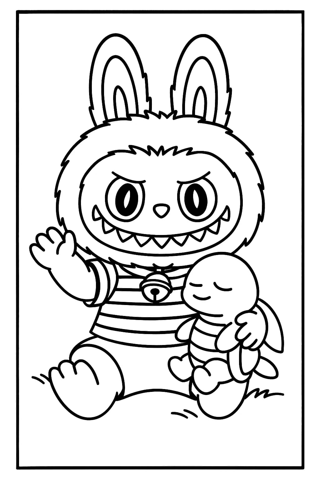 Desenhos de Labubu para Imprimir e Colorir
