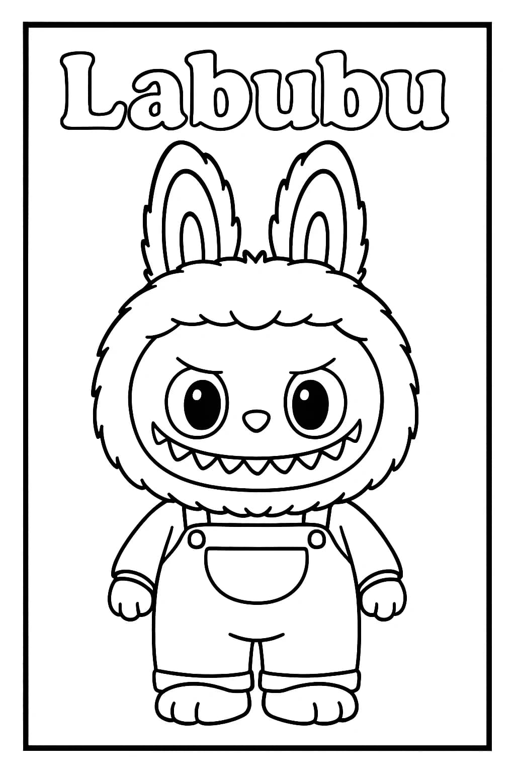 Desenhos de Labubu para Imprimir e Colorir
