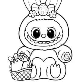 Desenhos de Labubu para Imprimir e Colorir