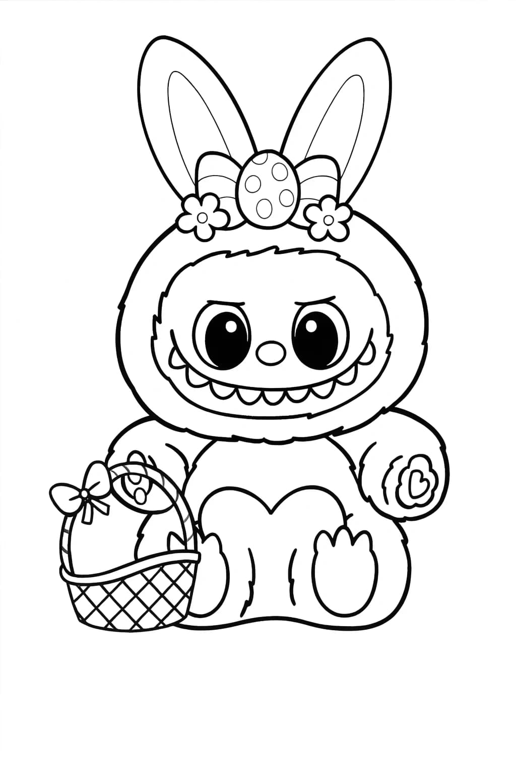 Desenhos de Labubu para Imprimir e Colorir