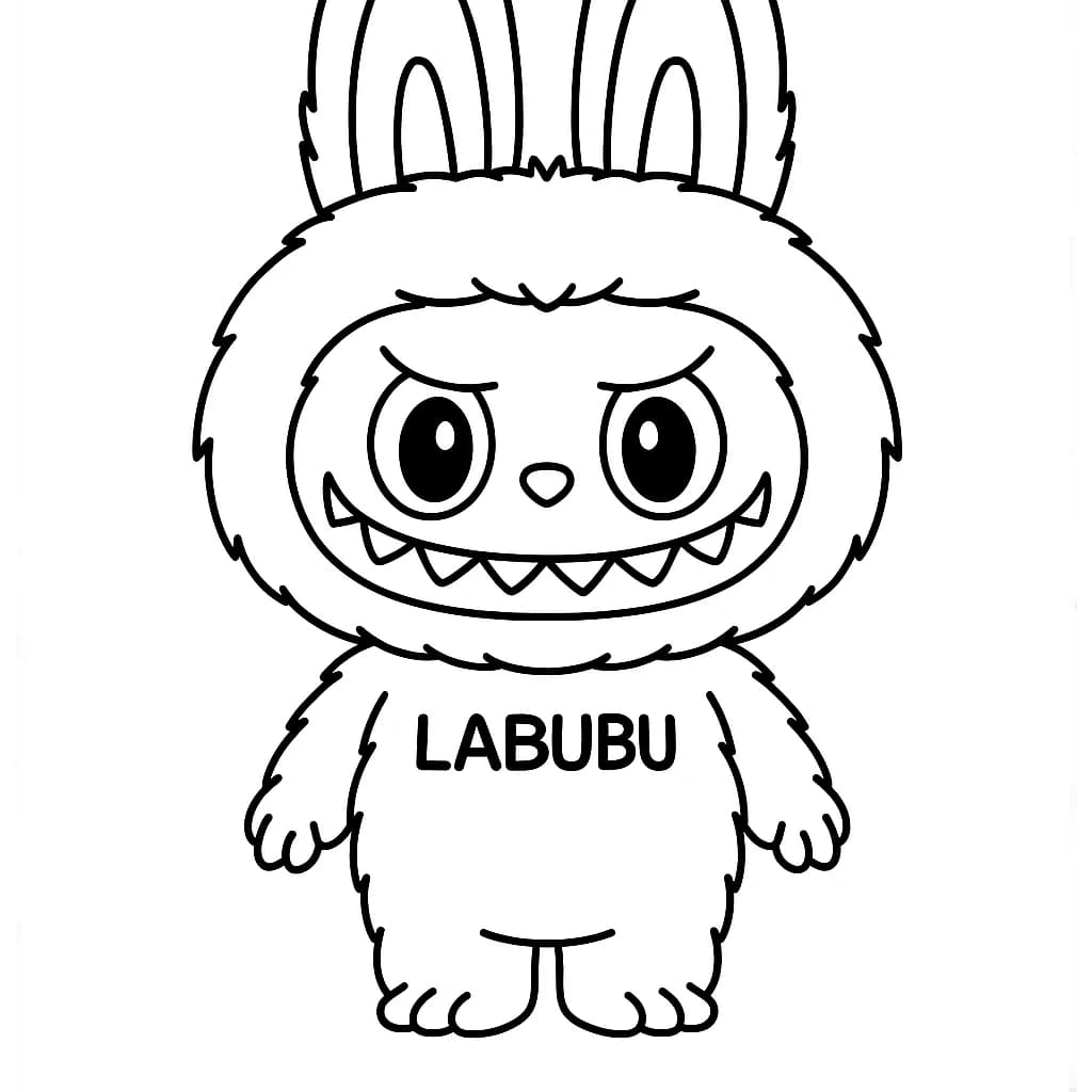 Desenhos de Labubu para Imprimir e Colorir