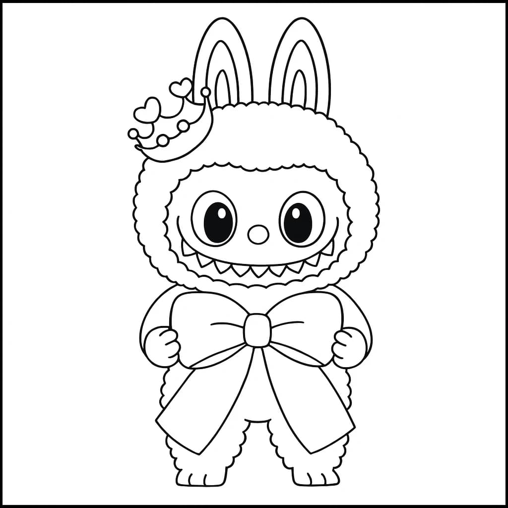 Desenhos de Labubu para Imprimir e Colorir