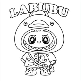 Desenhos de Labubu para Imprimir e Colorir