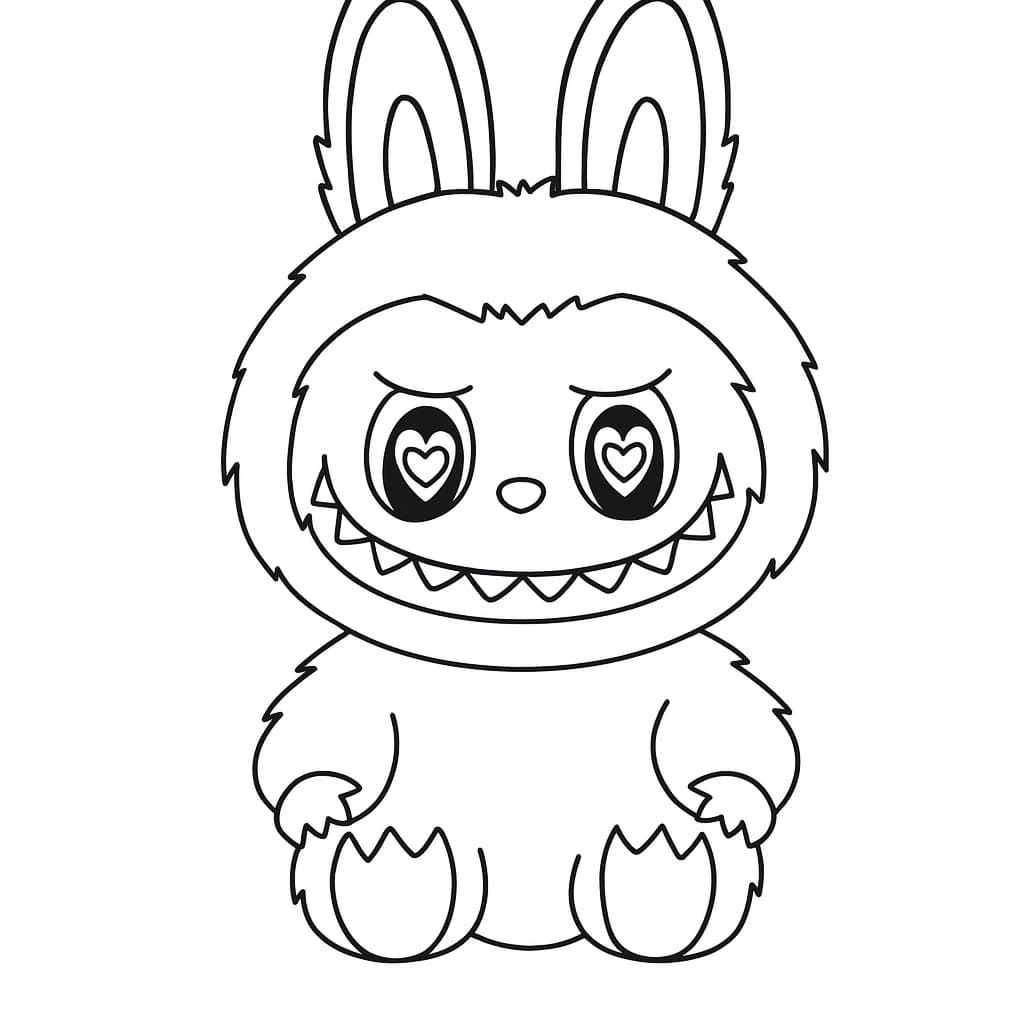 Desenhos de Labubu para Imprimir e Colorir