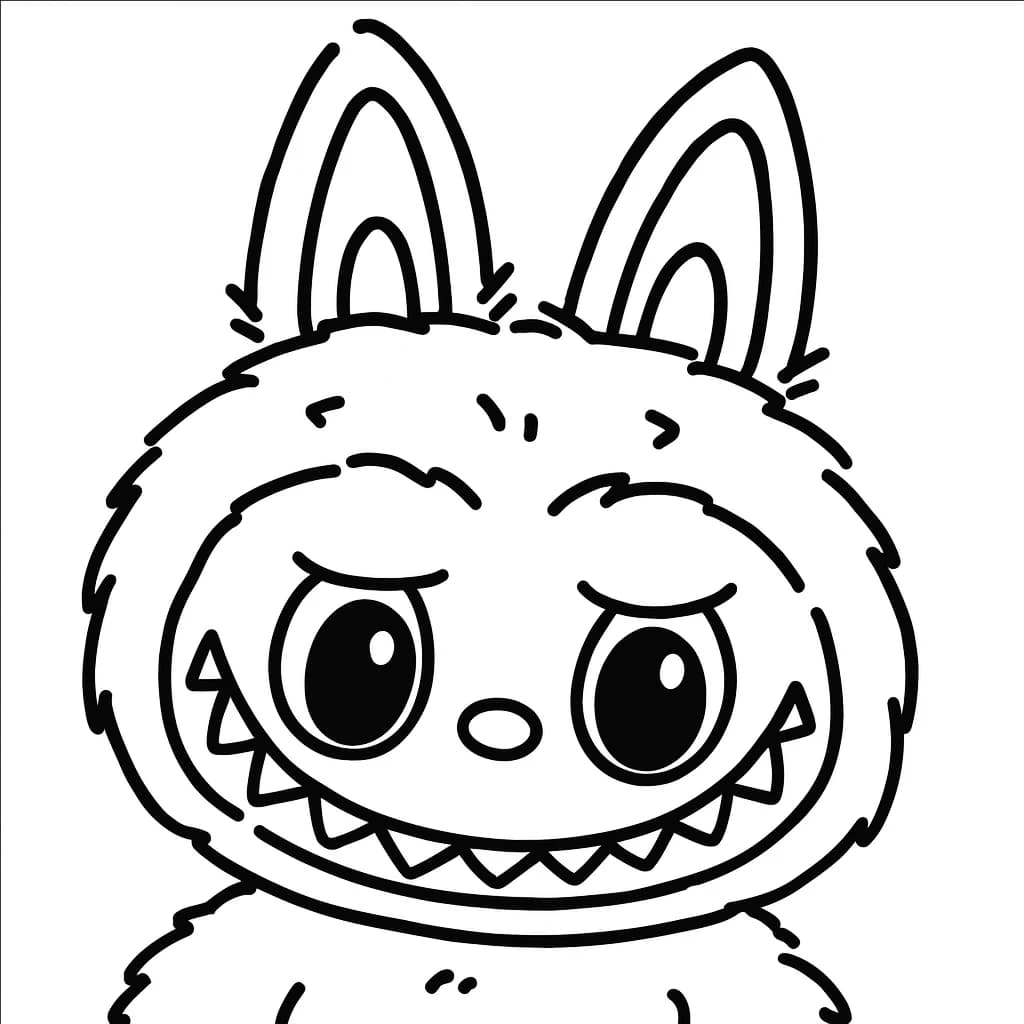 Desenhos de Labubu para Imprimir e Colorir