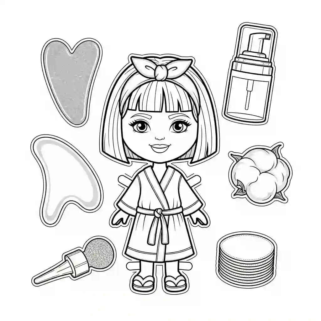 Desenhos de Paper Doll para Colorir