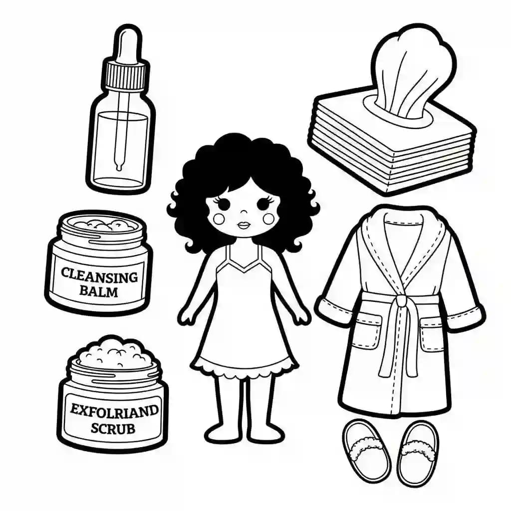 Desenhos de Paper Doll para Colorir