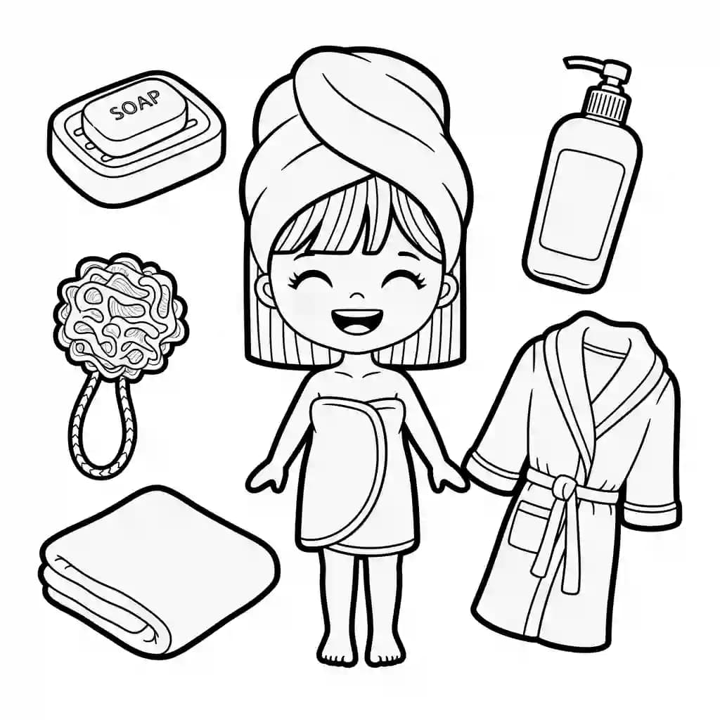 Desenhos de Paper Doll para Colorir