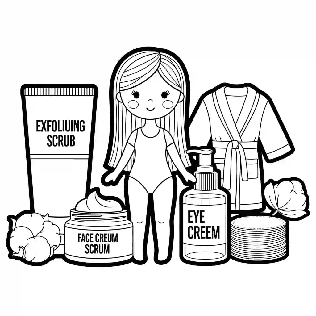 Desenhos de Paper Doll para Colorir