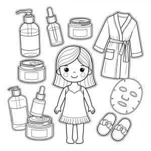 Desenhos de Paper Doll para Colorir