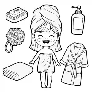 Desenhos de Paper Doll para Colorir