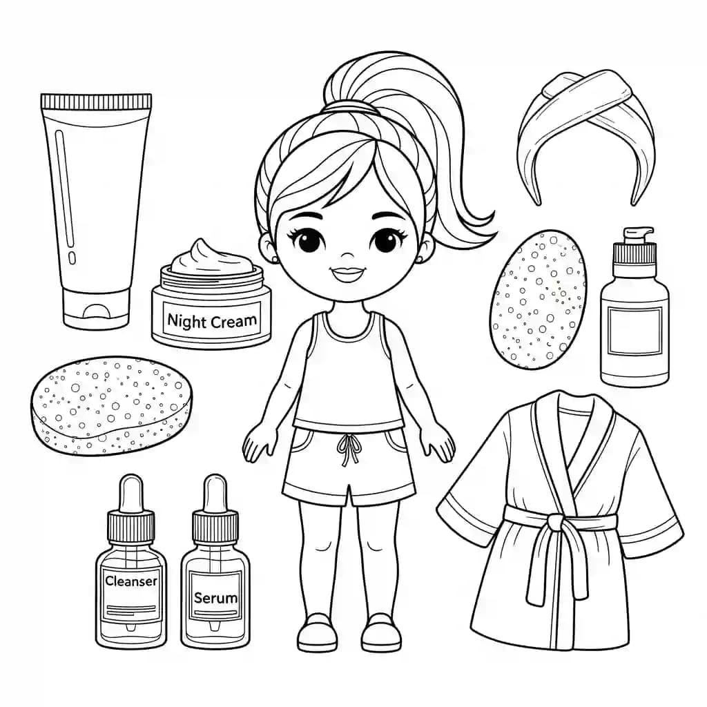 Desenhos de Paper Doll para Colorir