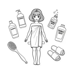 Desenhos de Paper Doll para Colorir Desenhos de Paper Doll para Colorir