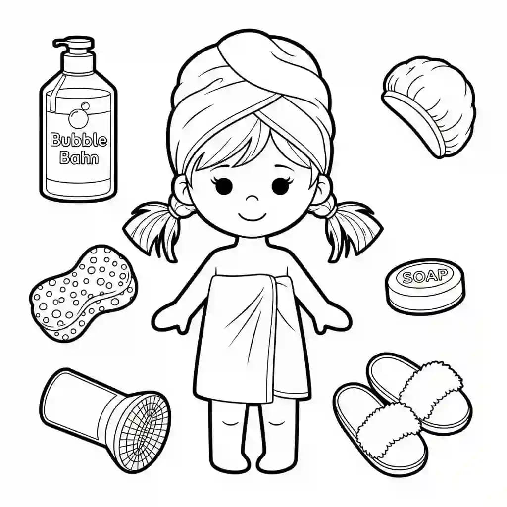 Desenhos de Paper Doll para Colorir