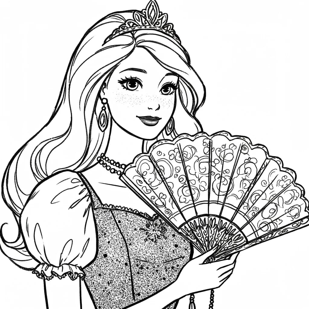 Desenhos de Princesas para Imprimir e Colorir