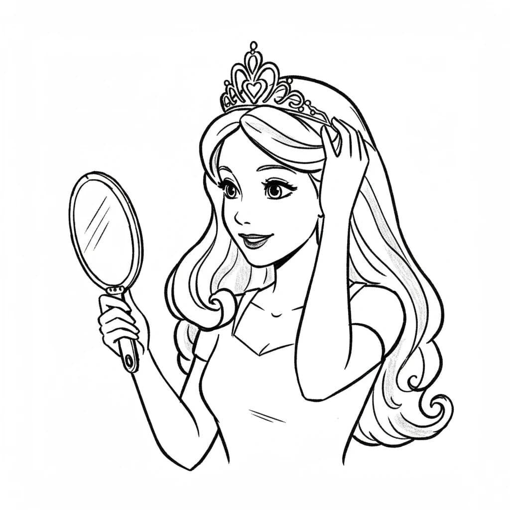 Desenhos de Princesas para Imprimir e Colorir