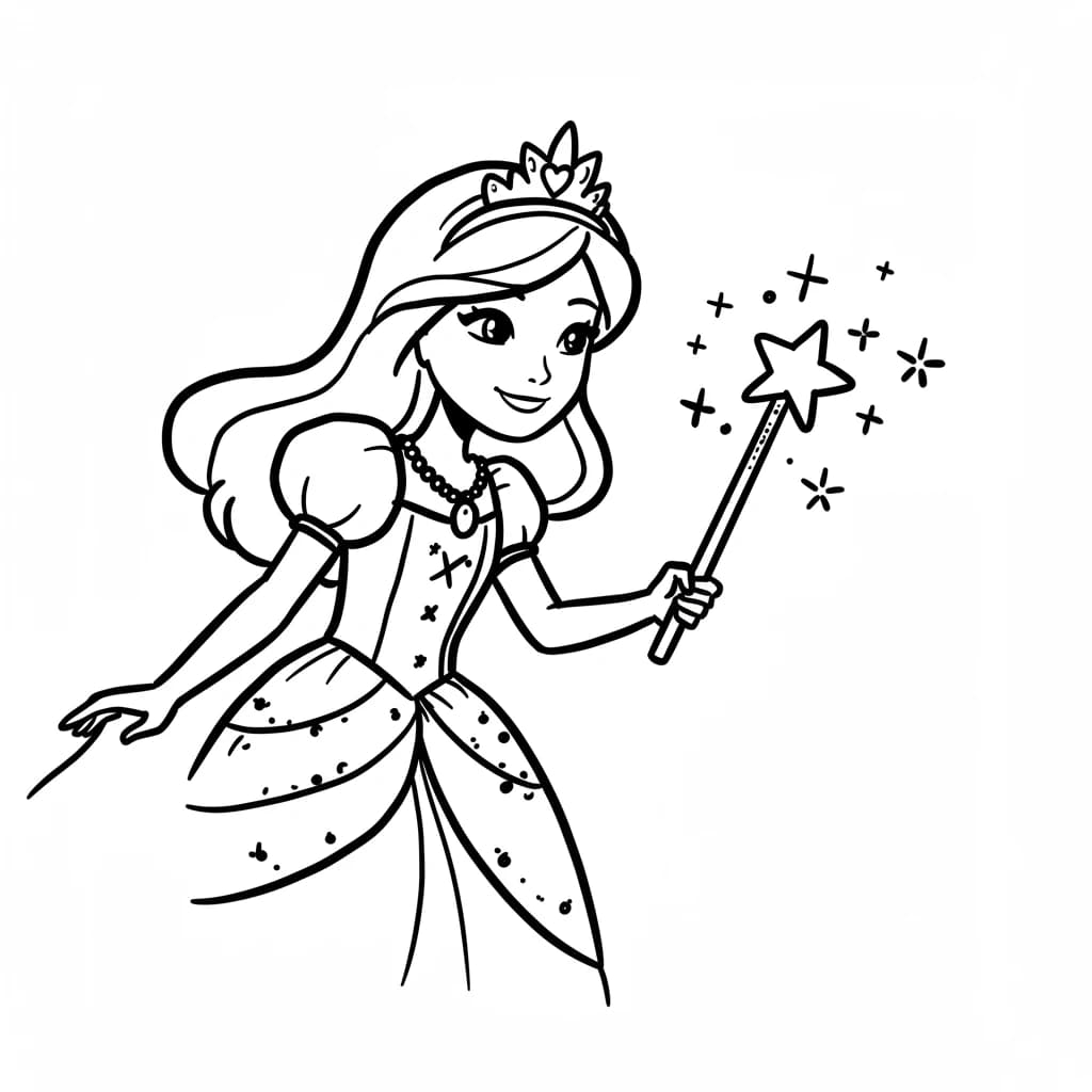 Desenhos de Princesas para Imprimir e Colorir