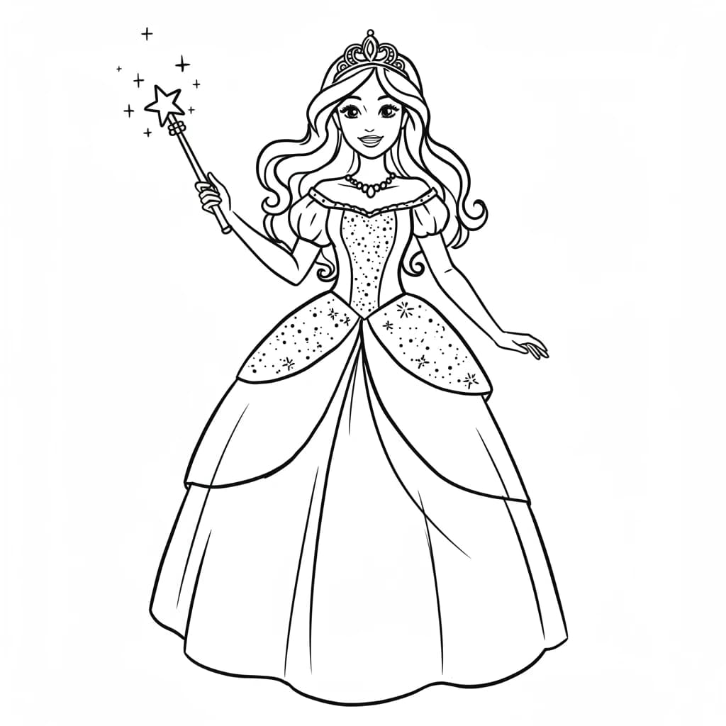 Desenhos de Princesas para Imprimir e Colorir