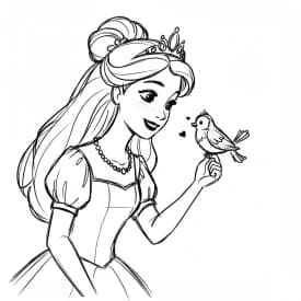 Desenhos para Colorir de Princesas Desenhos de Princesas para Imprimir e Colorir