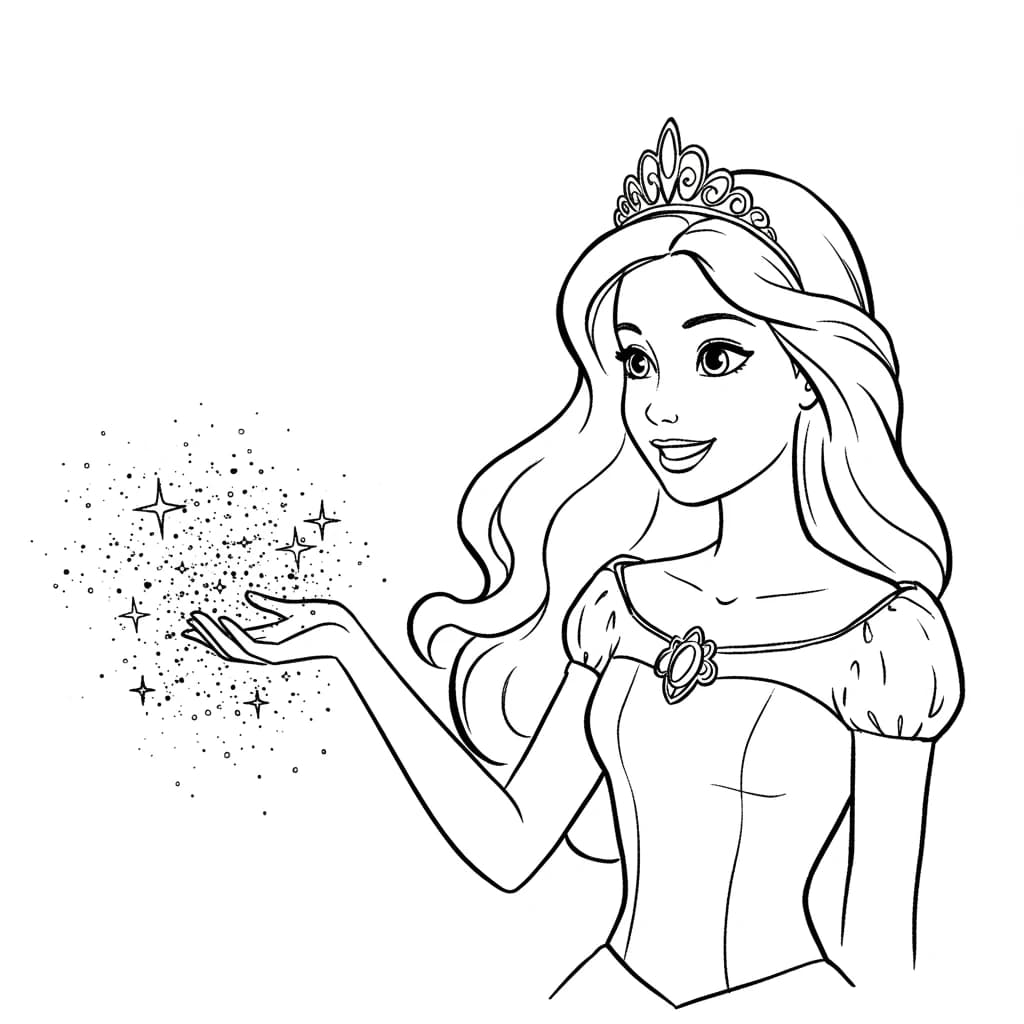 Desenhos de Princesas para Imprimir e Colorir