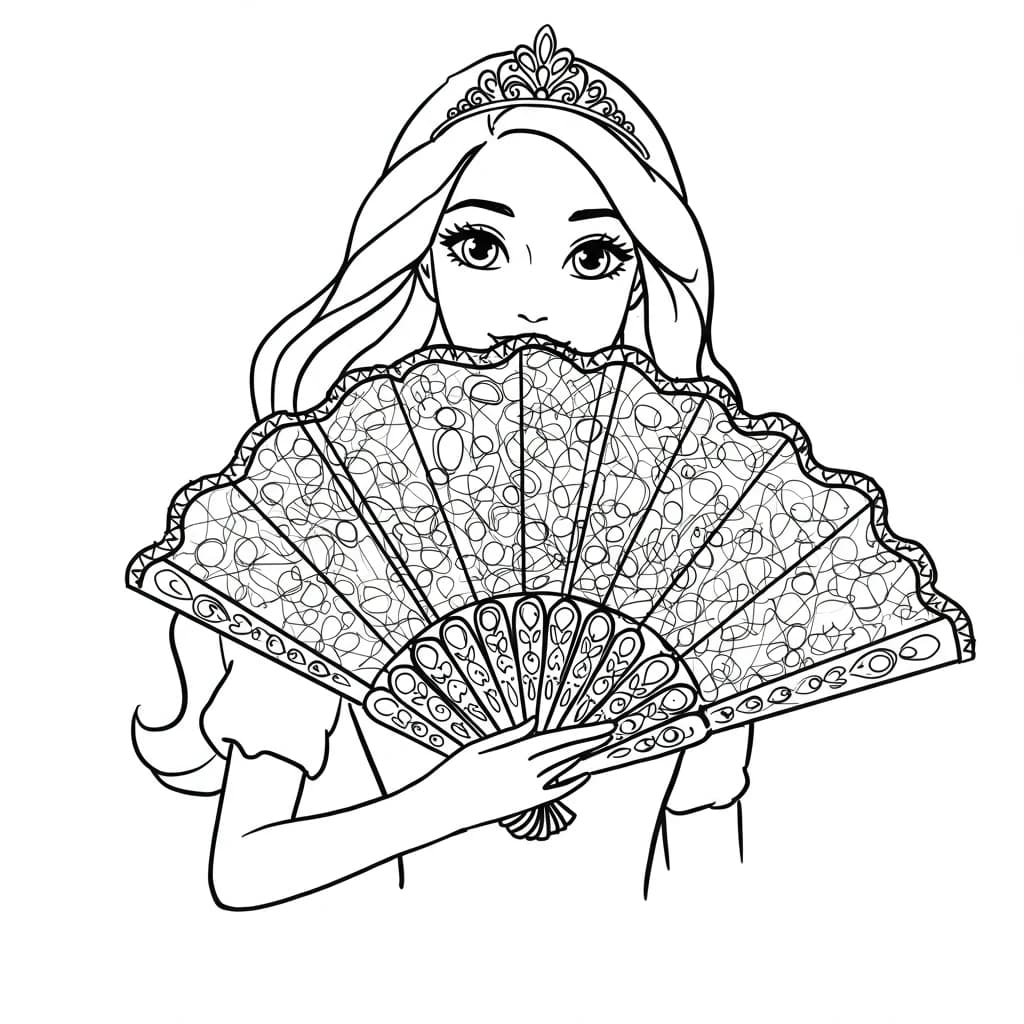 Desenhos de Princesas para Imprimir e Colorir