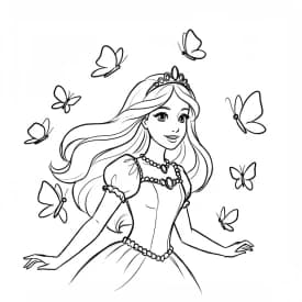 Desenhos de Princesas para Imprimir e Colorir Desenhos de Princesas para Imprimir e Colorir