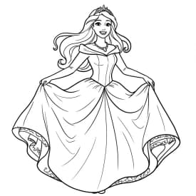 Desenhos de Princesas para Imprimir e Colorir