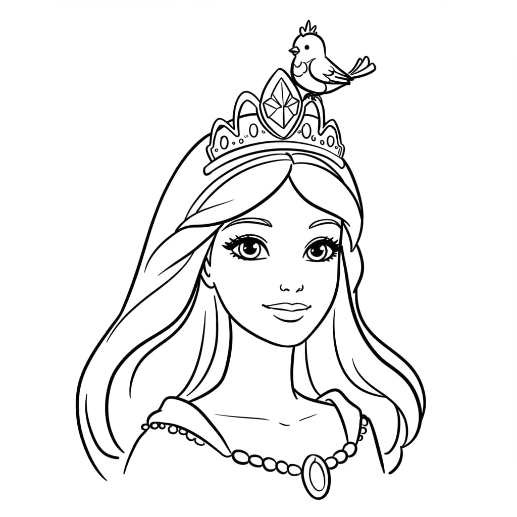 Desenhos de Princesas para Imprimir e Colorir