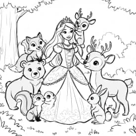 Desenhos de Princesas para Imprimir e Colorir Desenhos de Princesas para Imprimir e Colorir