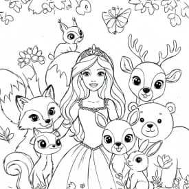 Desenhos de Princesas para Imprimir e Colorir Desenhos de Princesas para Imprimir e Colorir