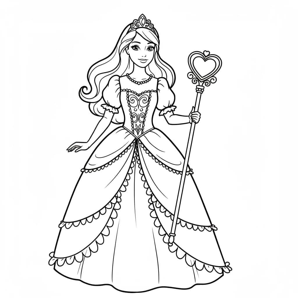 Desenhos de Princesas para Imprimir e Colorir