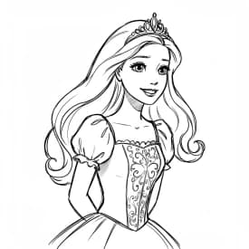 Desenhos de Princesas para Imprimir e Colorir