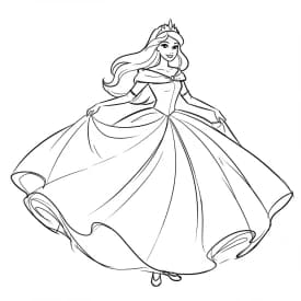 Desenhos de Princesas para Imprimir e Colorir