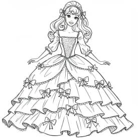 Desenhos de Princesas para Imprimir e Colorir