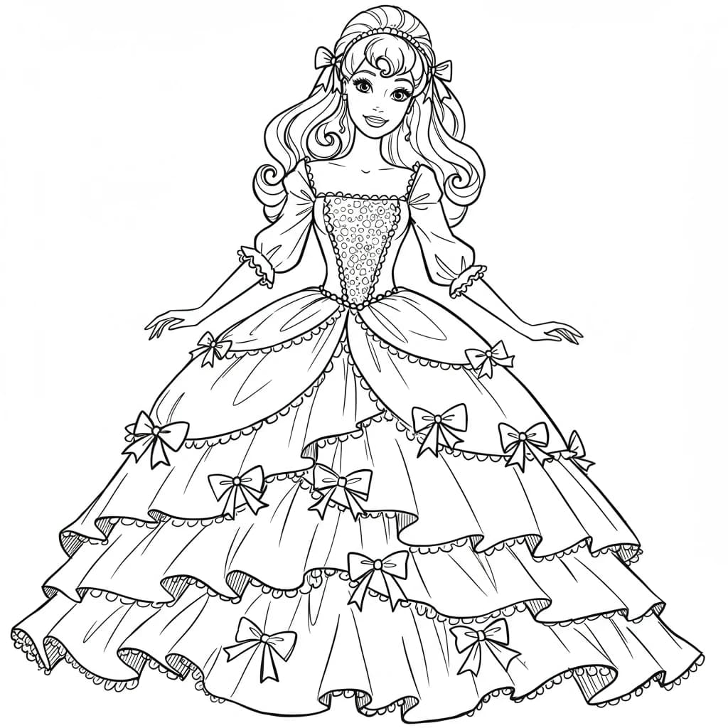 Desenhos de Princesas para Imprimir e Colorir