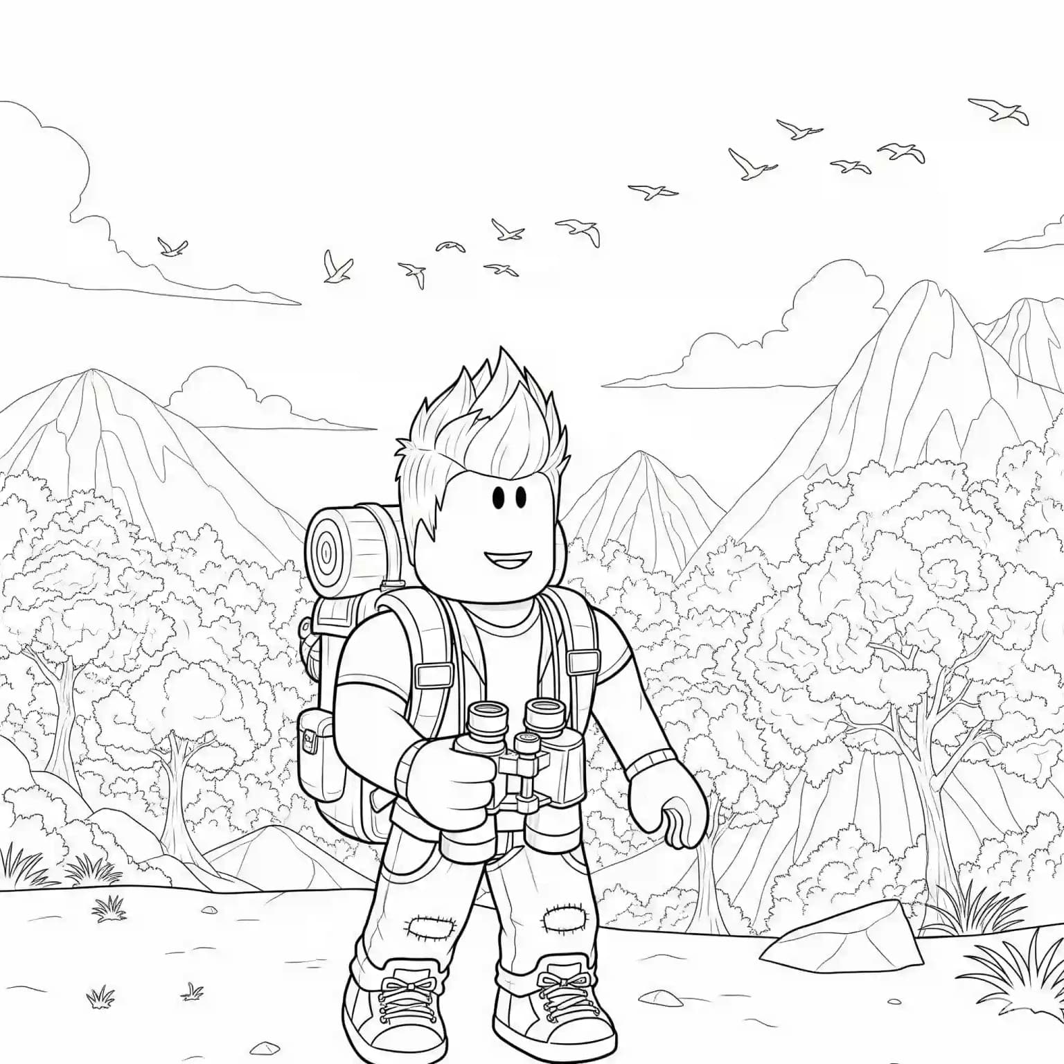 Desenhos de Roblox para imprimir e colorir