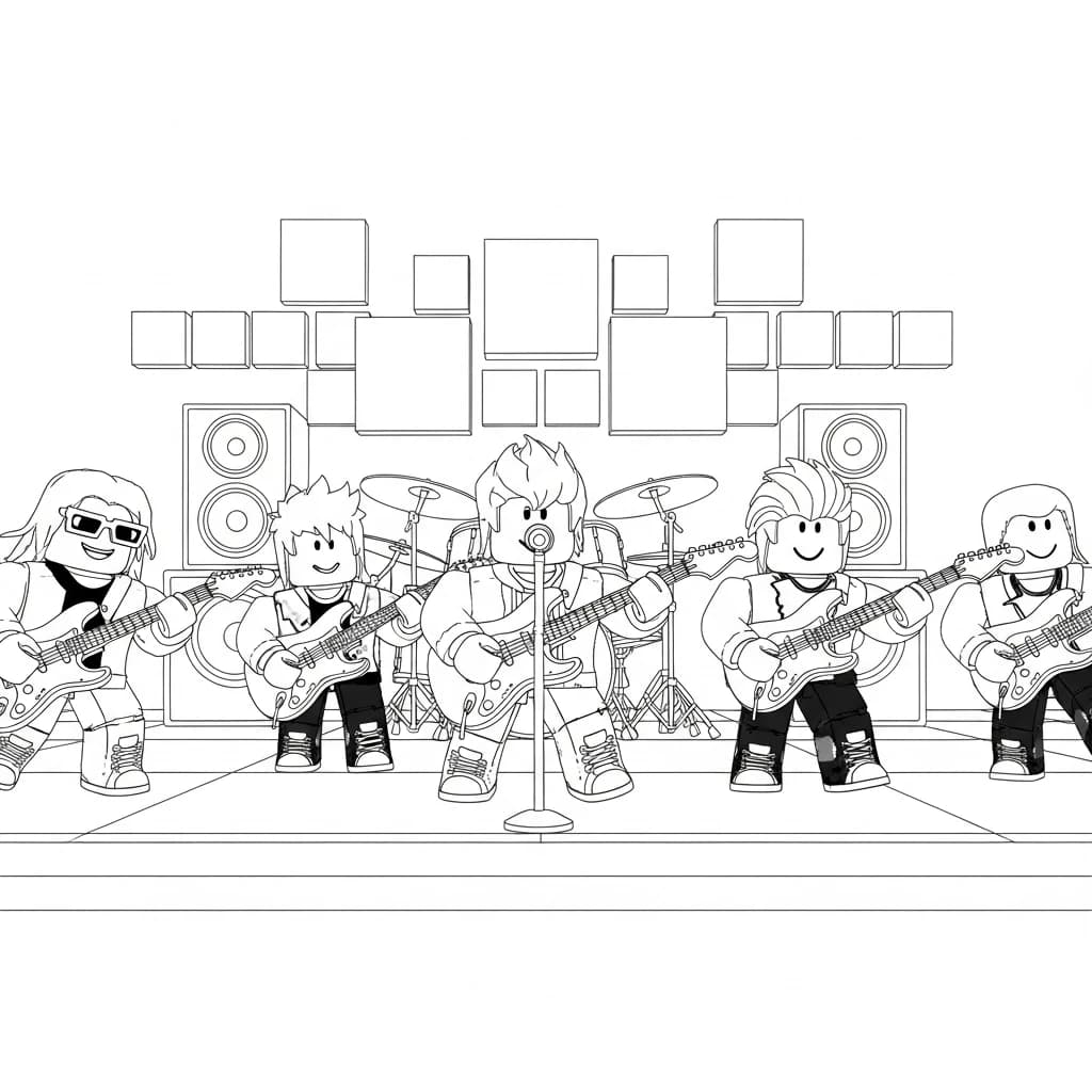 Desenhos de Roblox para imprimir e colorir