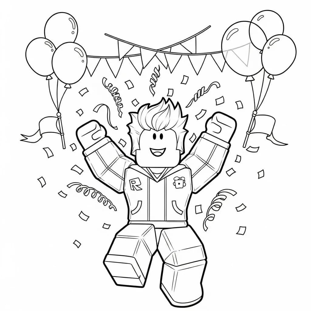 Desenhos de Roblox para imprimir e colorir