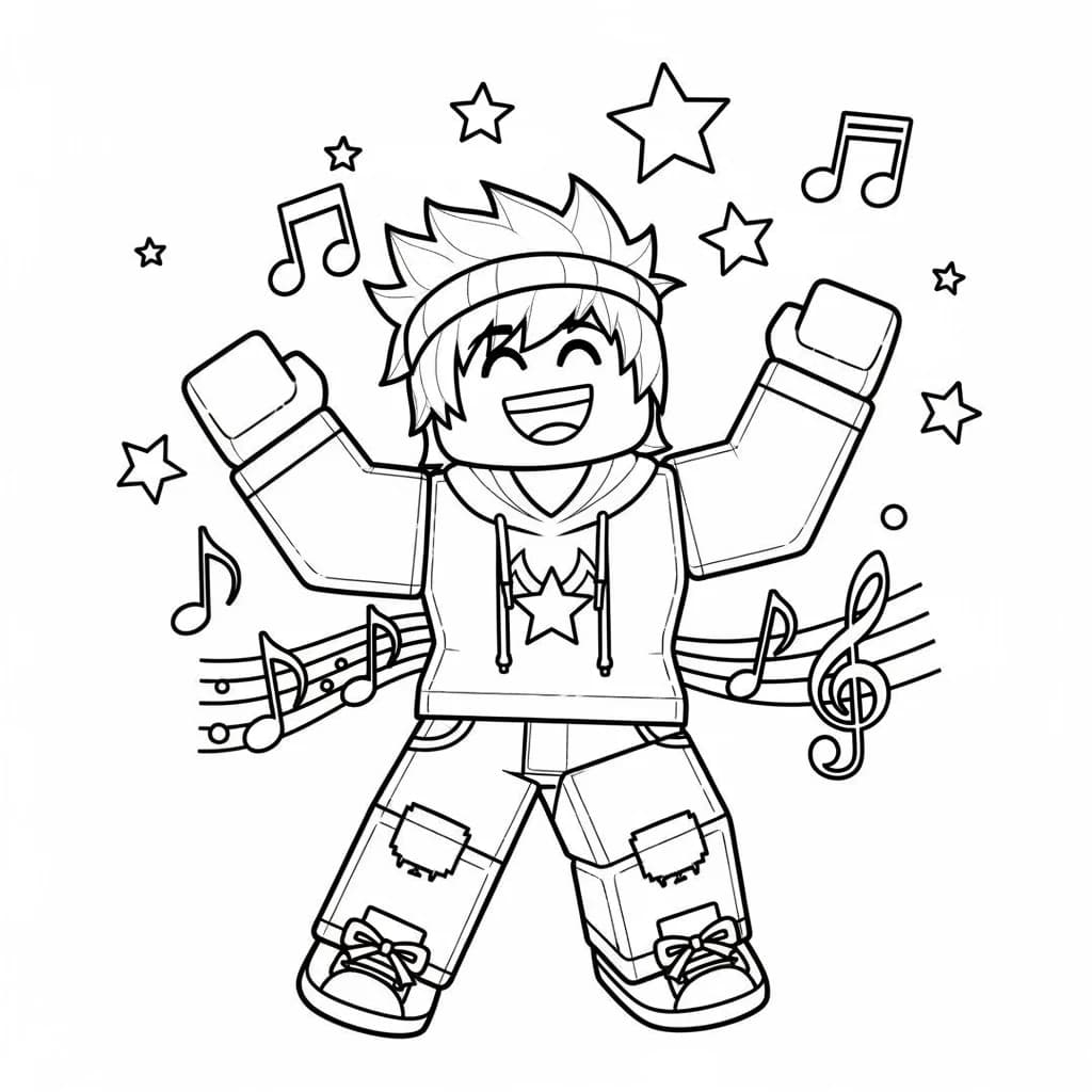 Desenhos de Roblox para imprimir e colorir