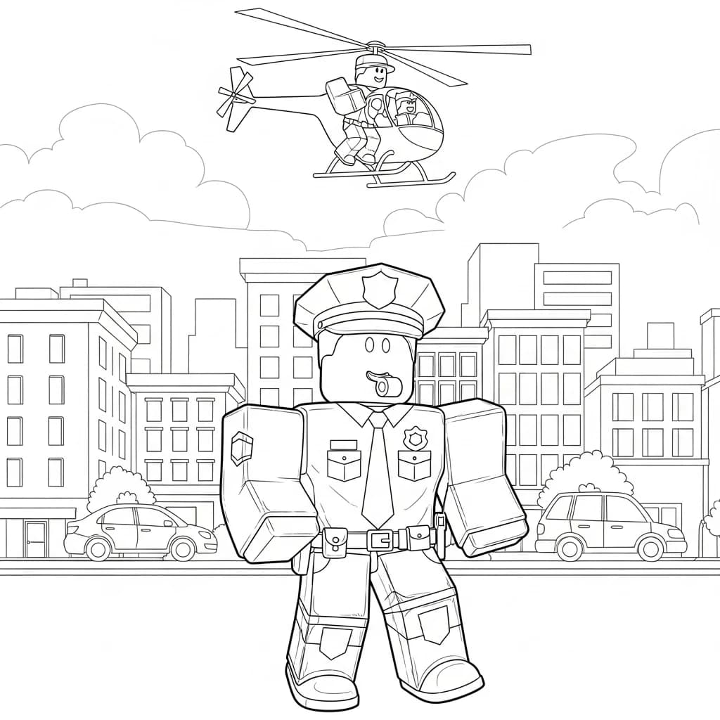 Desenhos de Roblox para imprimir e colorir