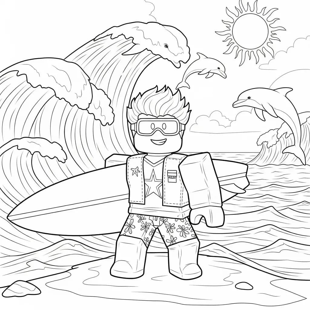 Desenhos de Roblox para imprimir e colorir