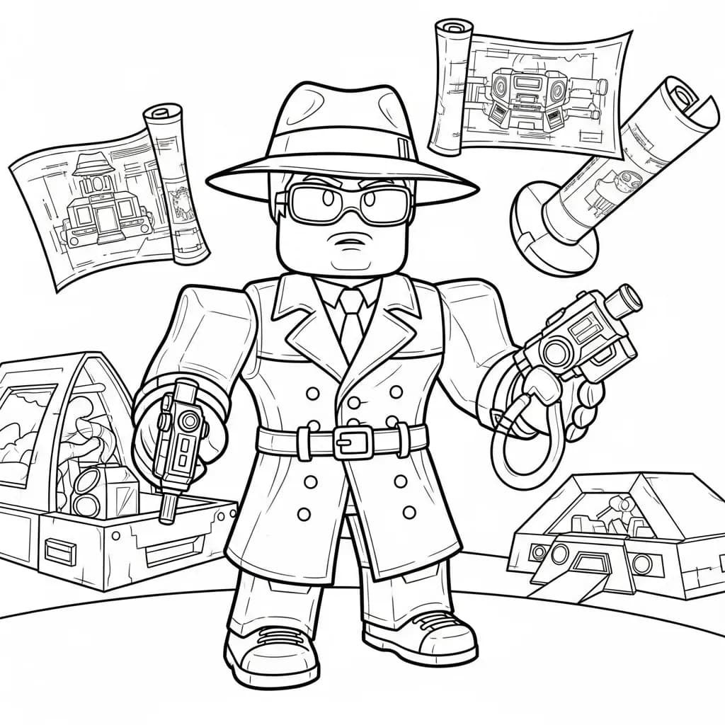 Desenhos de Roblox para imprimir e colorir