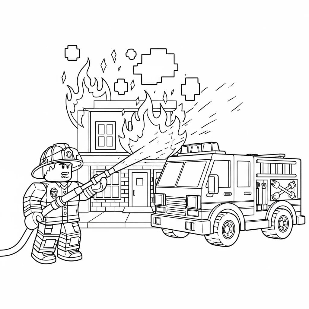 Desenhos de Roblox para imprimir e colorir