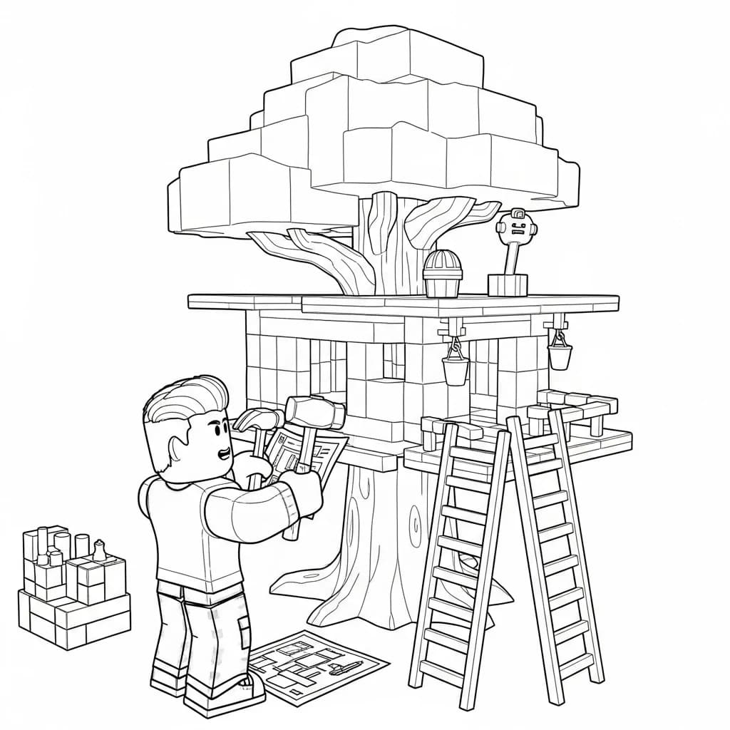 Desenhos de Roblox para imprimir e colorir