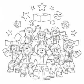 Desenhos de Roblox para imprimir e colorir