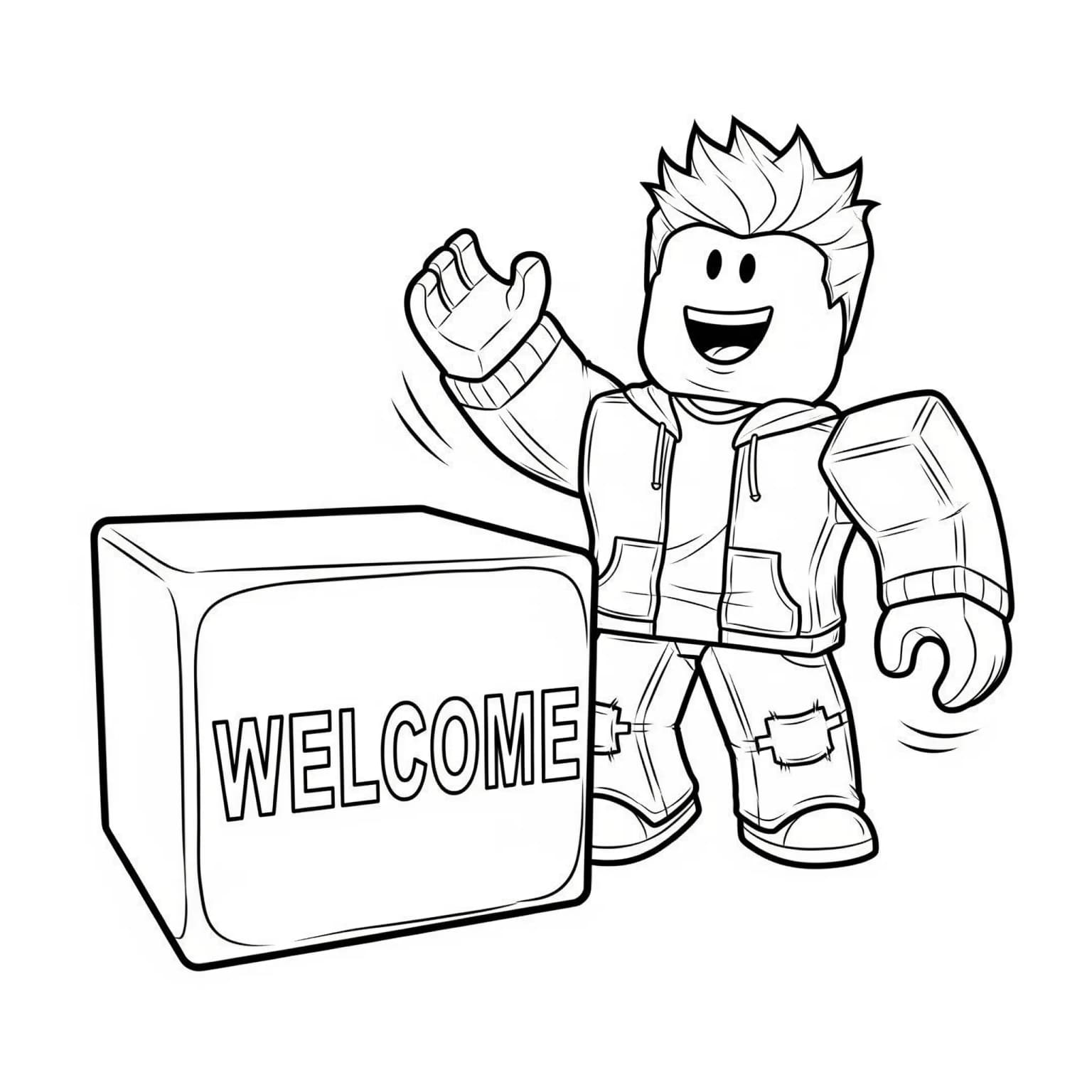 Desenhos de Roblox para imprimir e colorir